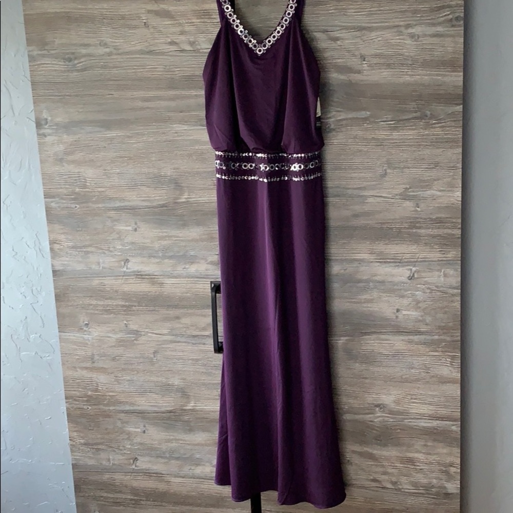 Adrianna Papell purple gown